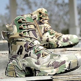 Shoes   2016 Hot Sale Outdoor/Work Leather/Synthetic Camouflage Color Hard-wearing Combat Boots  