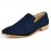 Leather Casual Loafers Casual Flat Heel Slip-on Blue / Yellow / Navy
