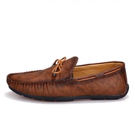 Men's Shoes Casual Boat Shoes Brown / Navy  