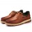 Men's Shoes Outdoor / Athletic / Casual Leather Boat Shoes Black / Brown  
